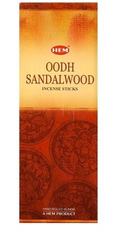 Oodh - Sandalwood / Агар - Сандал благовоние Hem 6-гранк